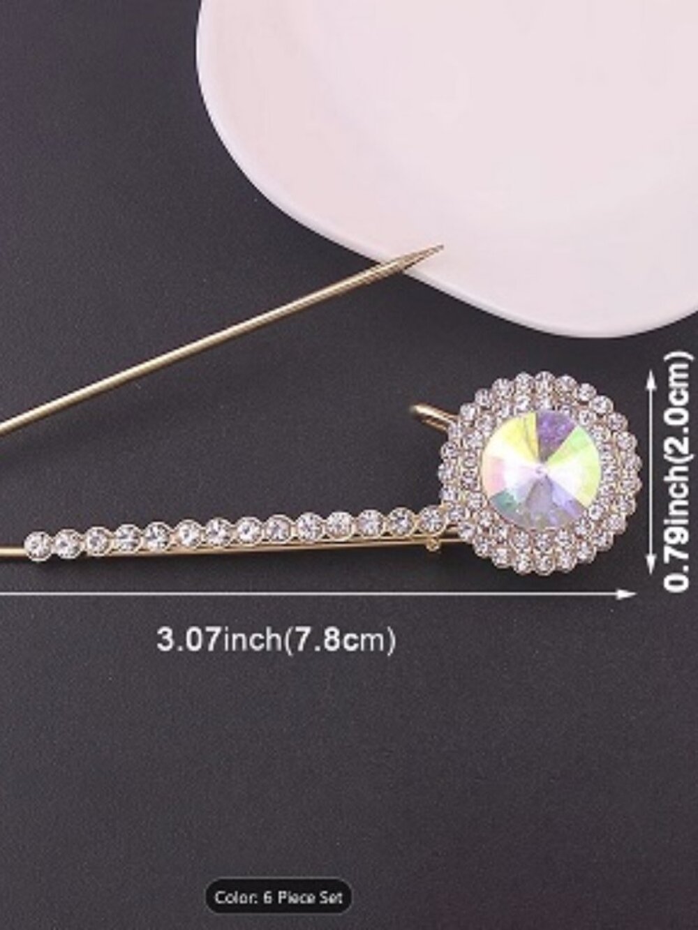 Brooch / Lapel Pin ~ Diamond Crystals DP-1630